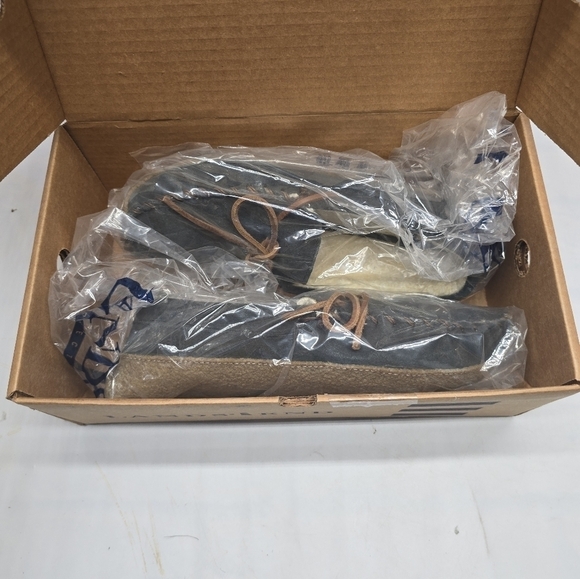 Lands End Womens Flats Loafers 10B Suede Leather Bow Slip On Driving Shoes - Picture 7 of 9